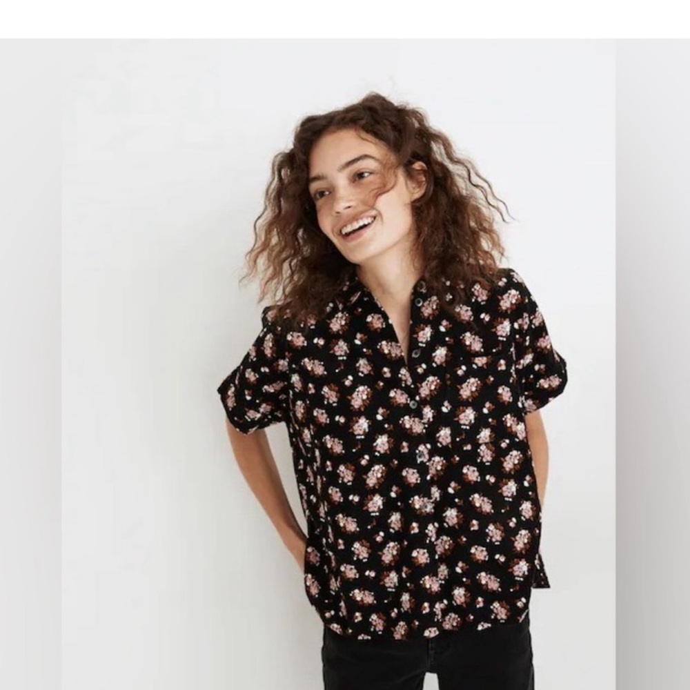 MADEWELL Corduroy Daily Shirt in Homestead Bouquet XL
